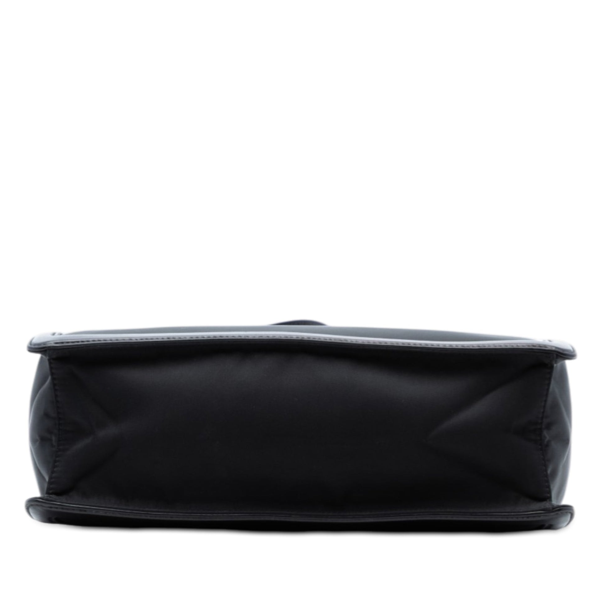 Leather Trimmed Tessuto Tote