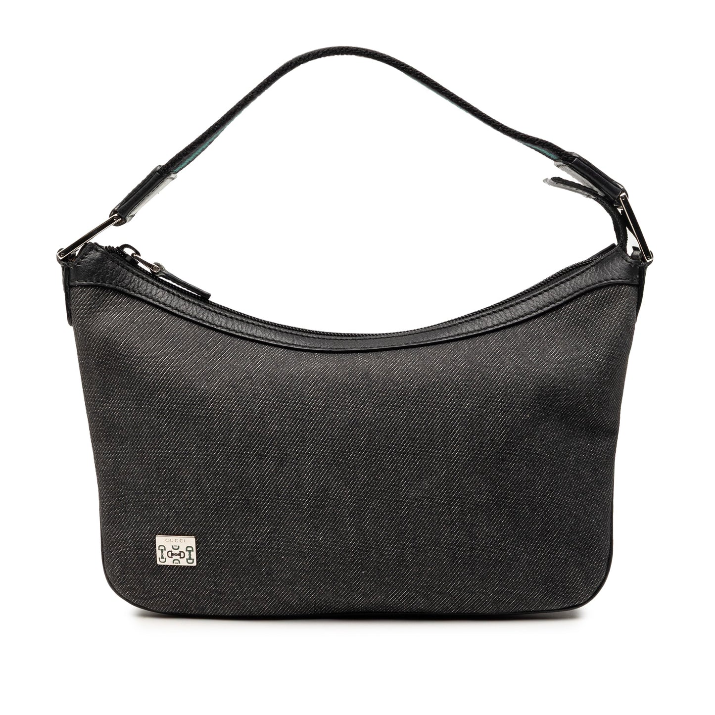 Gucci Denim Web Shoulder Bag