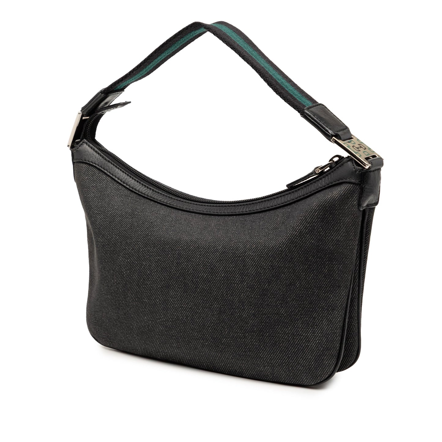 Gucci Denim Web Shoulder Bag