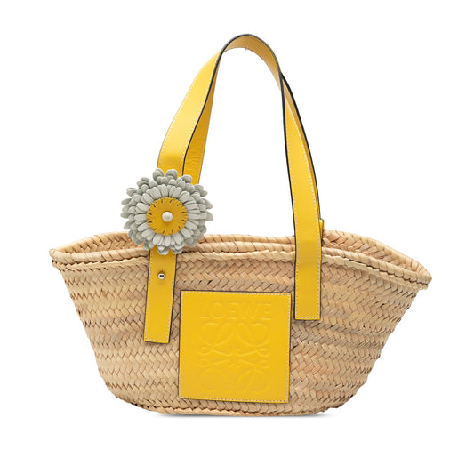 LOEWE Small Palm Leaf Basket Tote