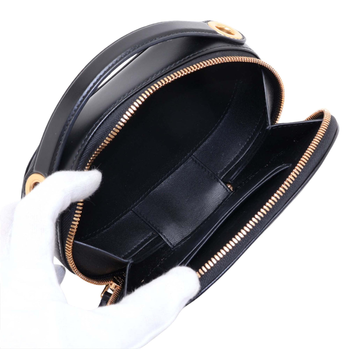 Dior Calfskin CD Oval Camera Bag — Black