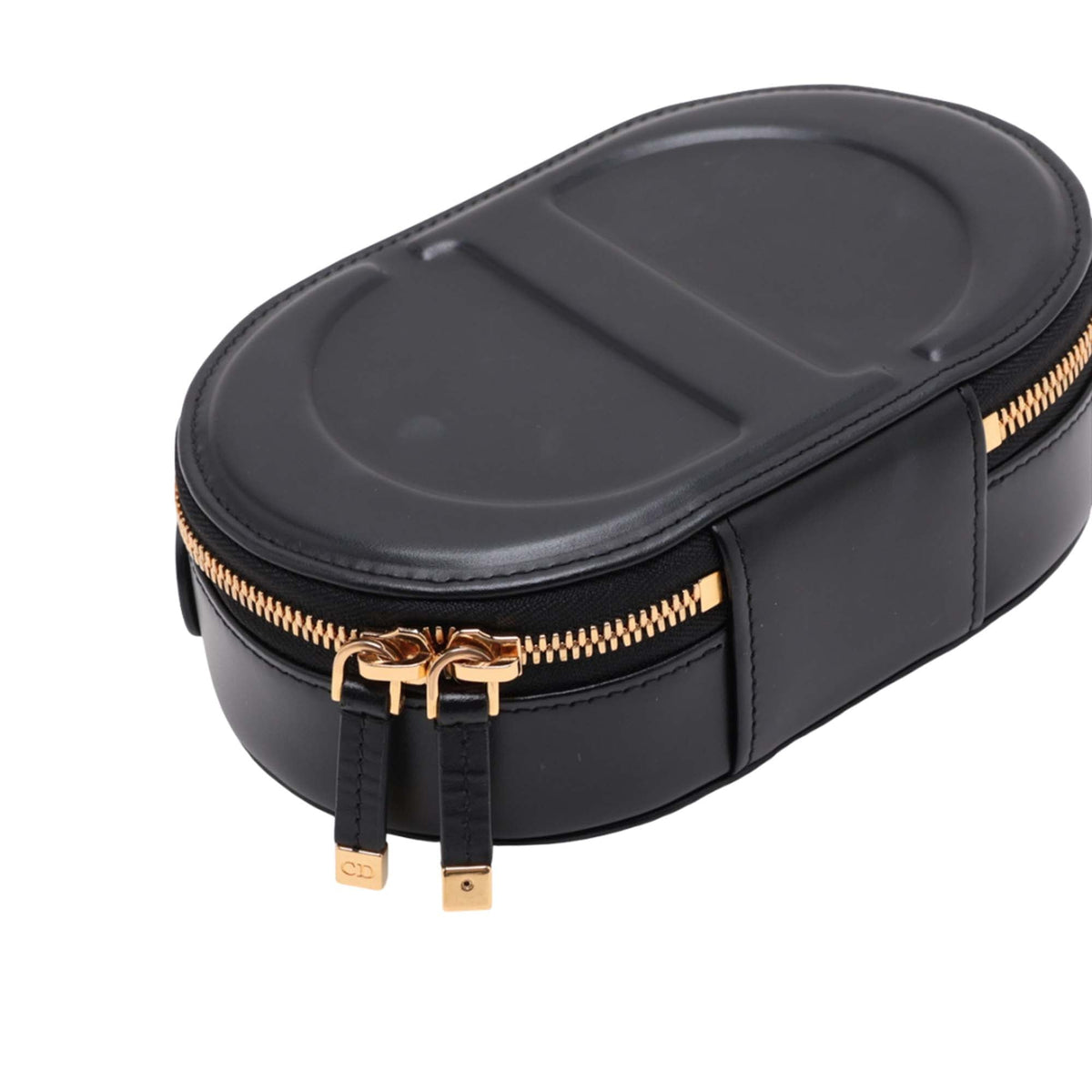 Dior Calfskin CD Oval Camera Bag — Black