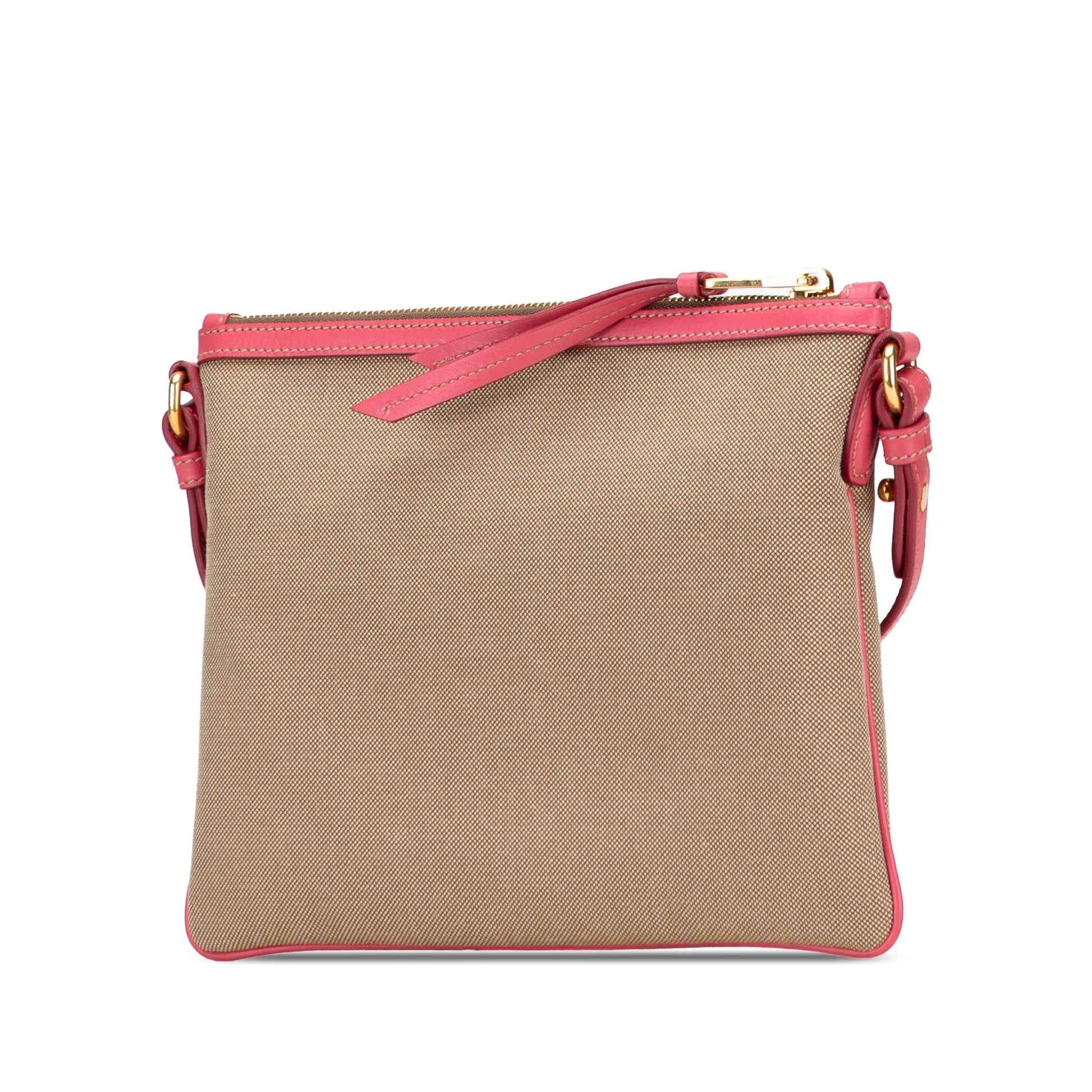 Prada Canvas Canapa Logo Bow Crossbody
