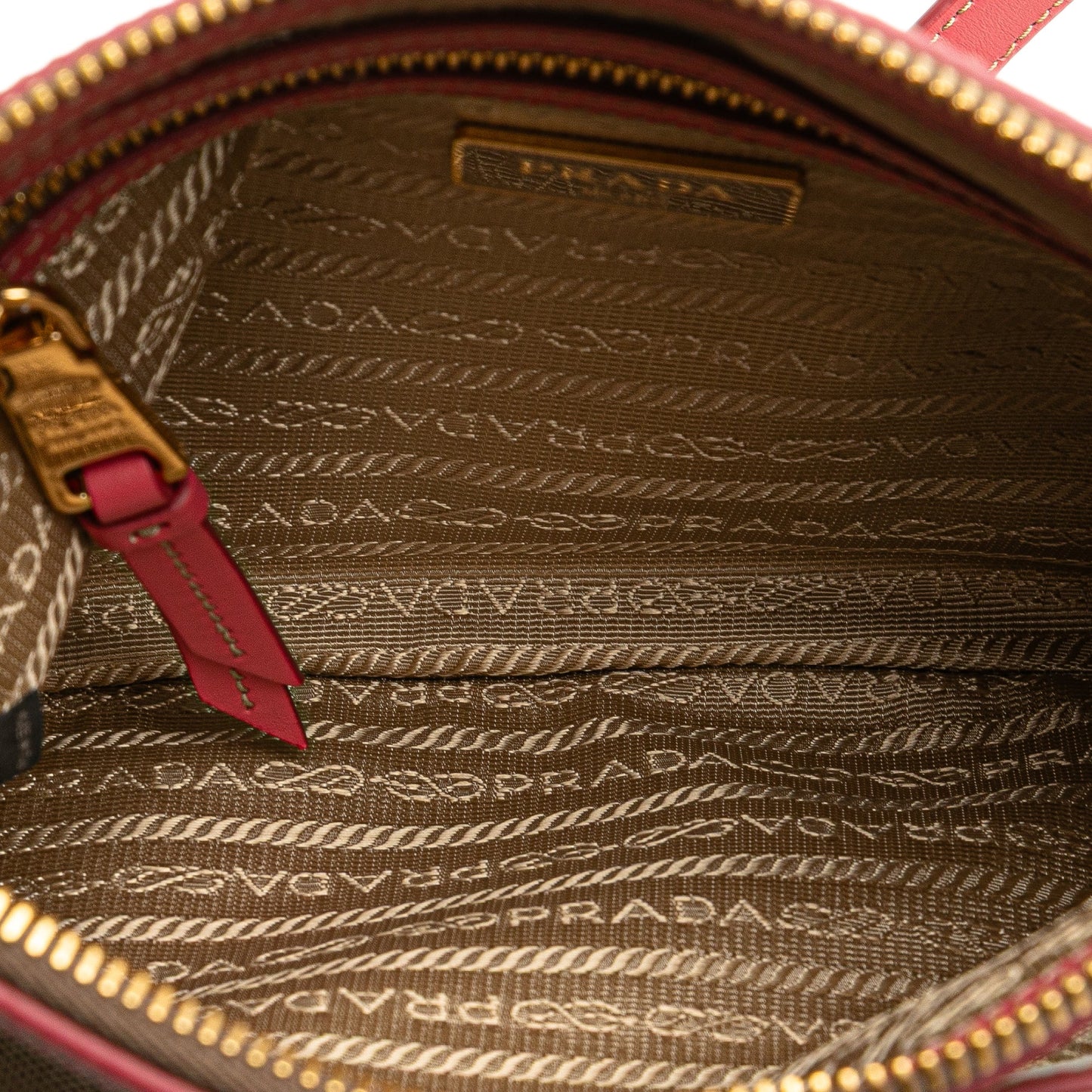 Prada Canvas Canapa Logo Bow Crossbody