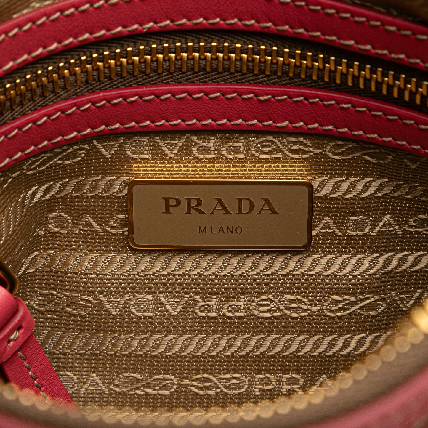 Prada Canvas Canapa Logo Bow Crossbody