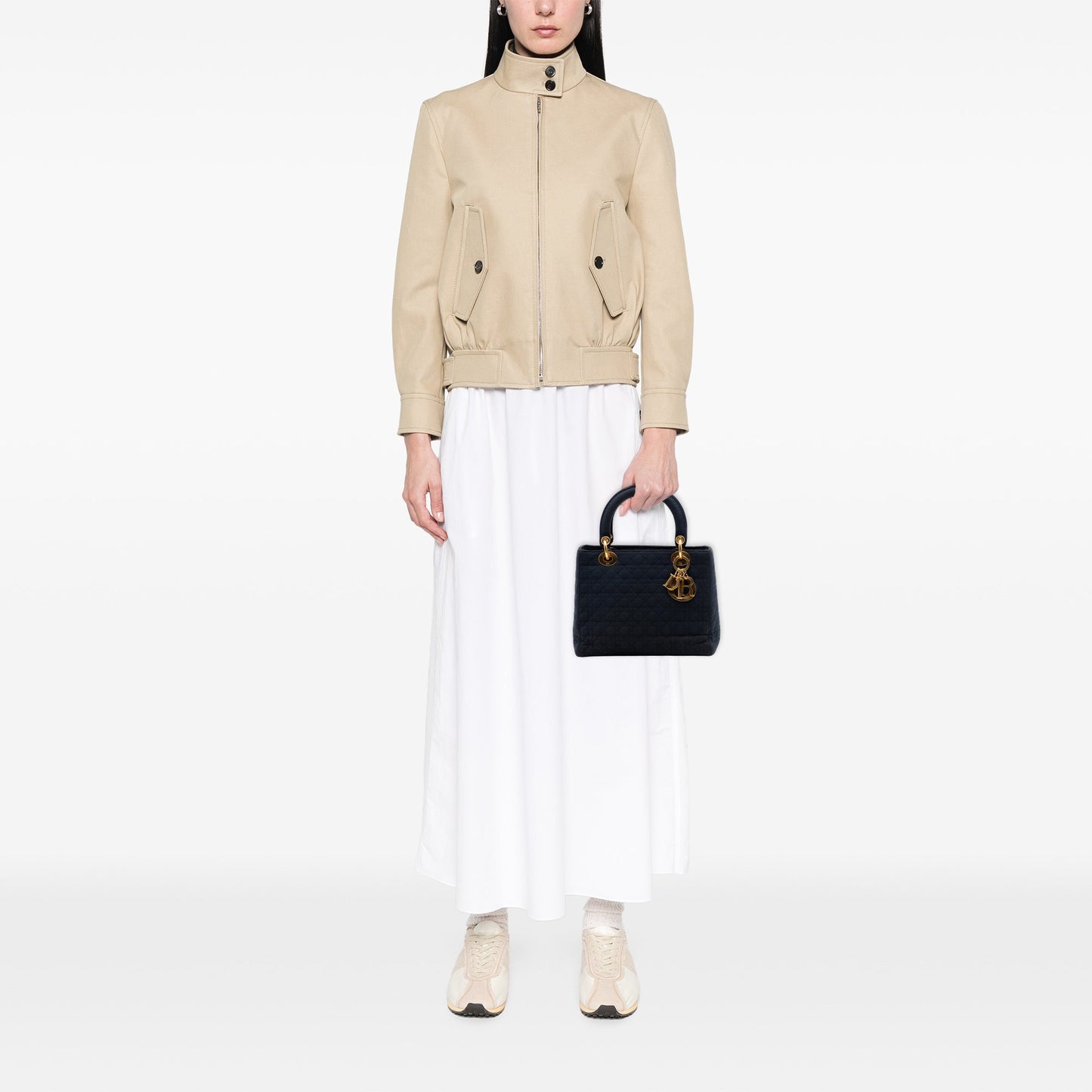 Dior Medium Nylon Microcannage Lady Dior