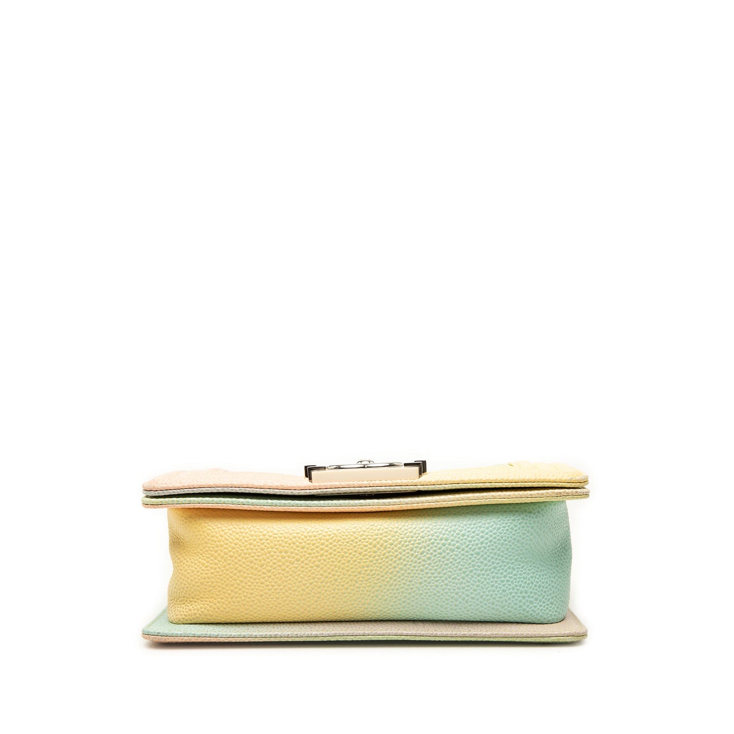 Chanel Small Quilted Caviar Rainbow Boy Flap
