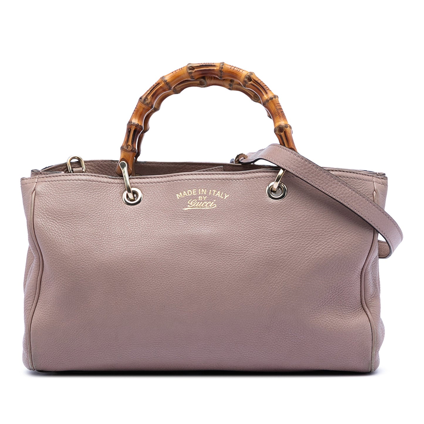 Gucci Medium Calfskin Bamboo Shopper Satchel