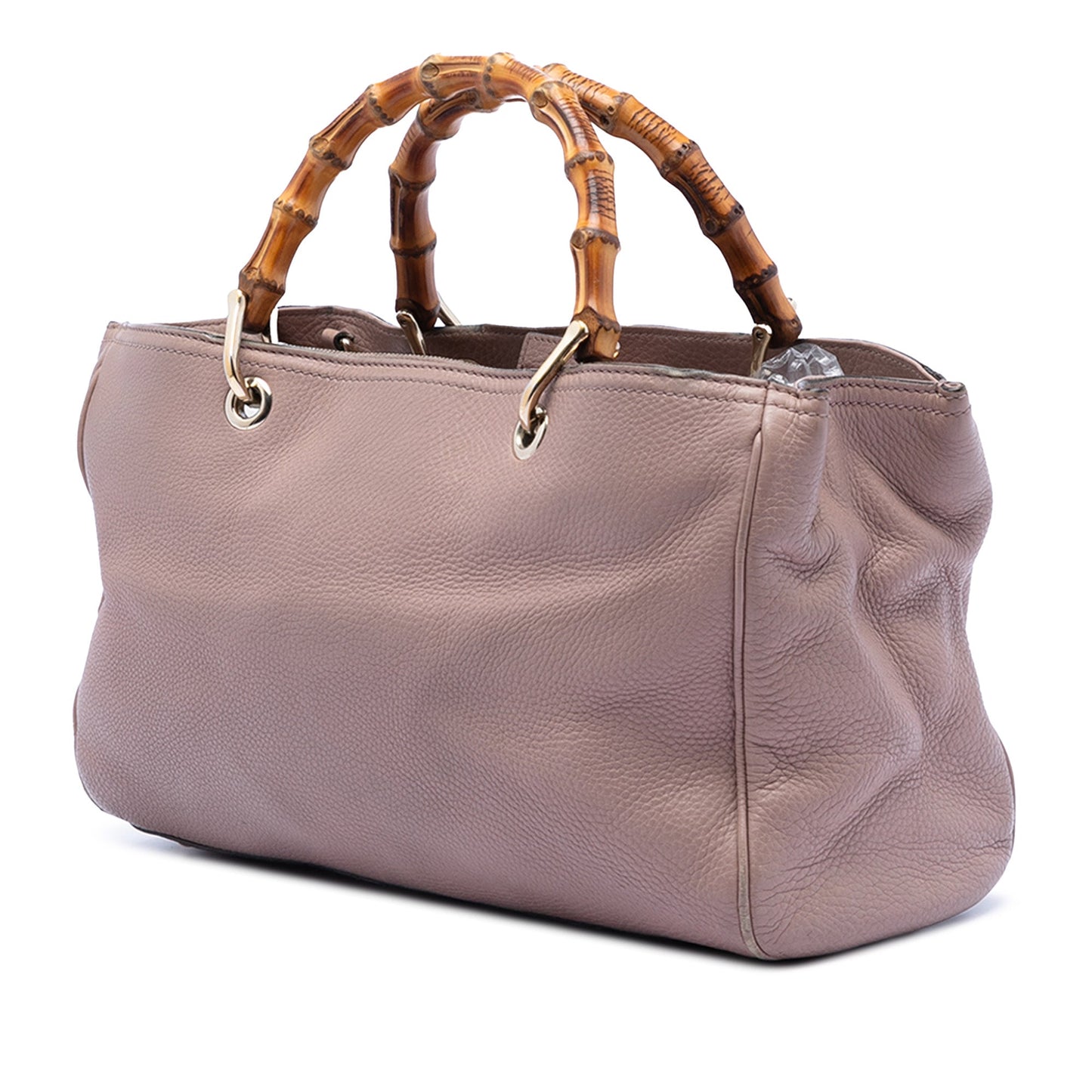 Gucci Medium Calfskin Bamboo Shopper Satchel