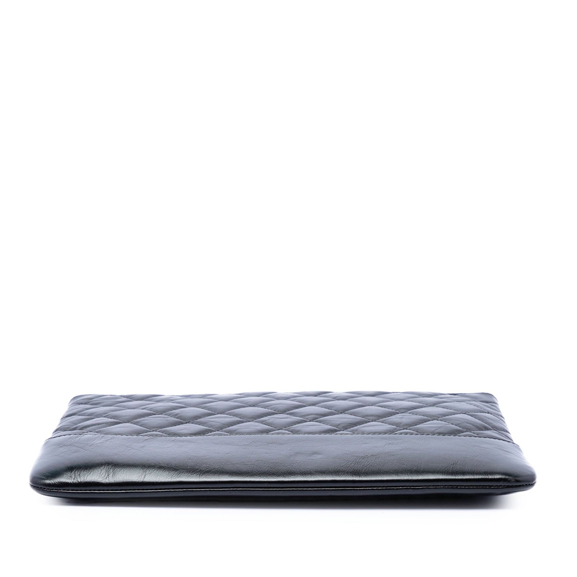 Chanel Medium Quilted Aged Calfskin Gabrielle O Case Clutch