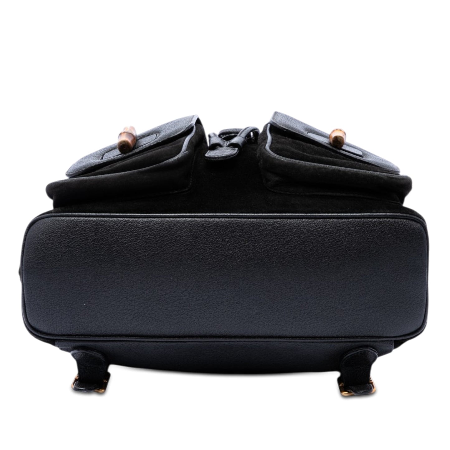 Gucci Suede Bamboo Backpack