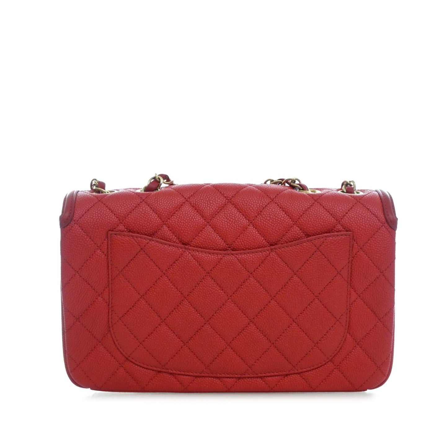 Medium Caviar CC Filigree Flap
