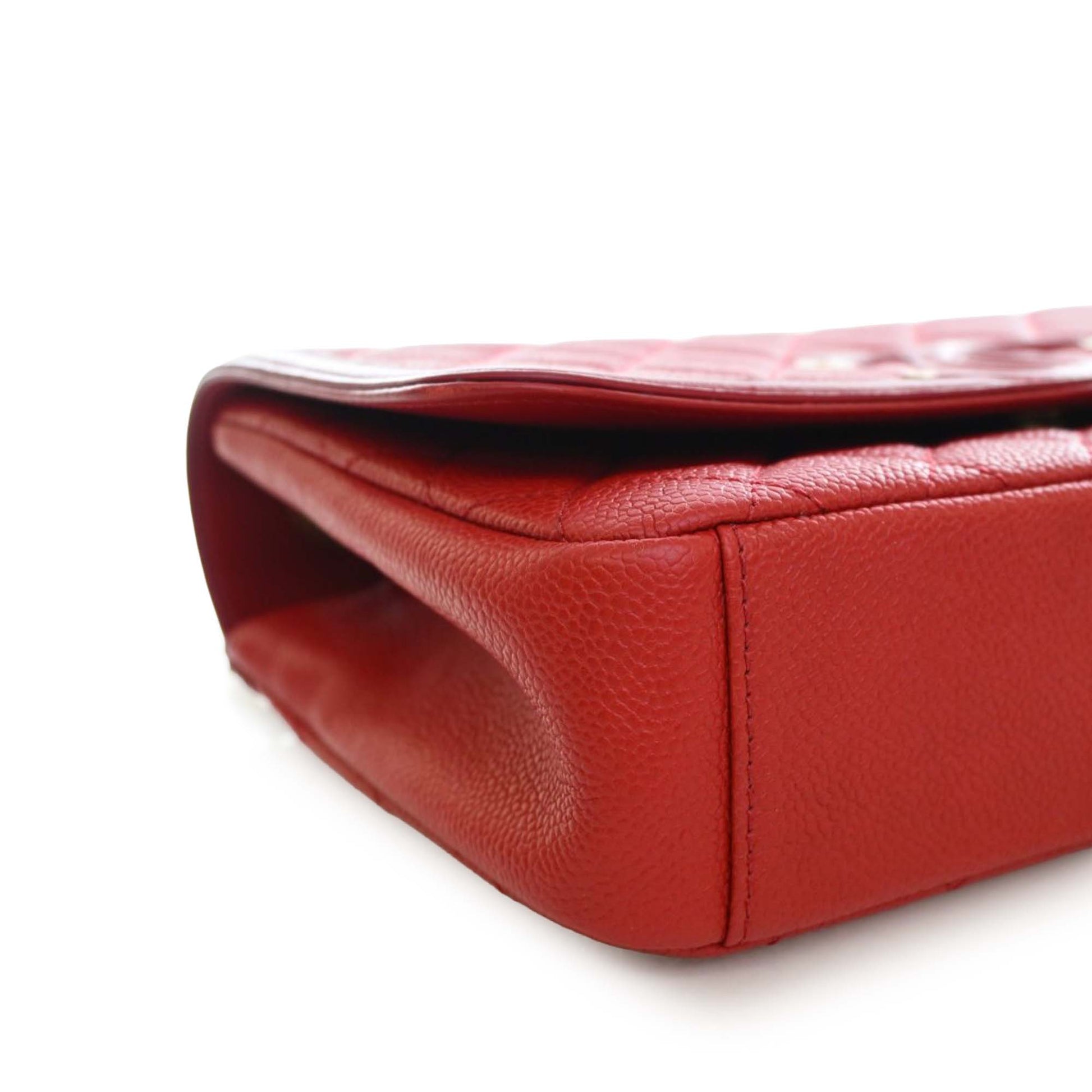 Medium Caviar CC Filigree Flap
