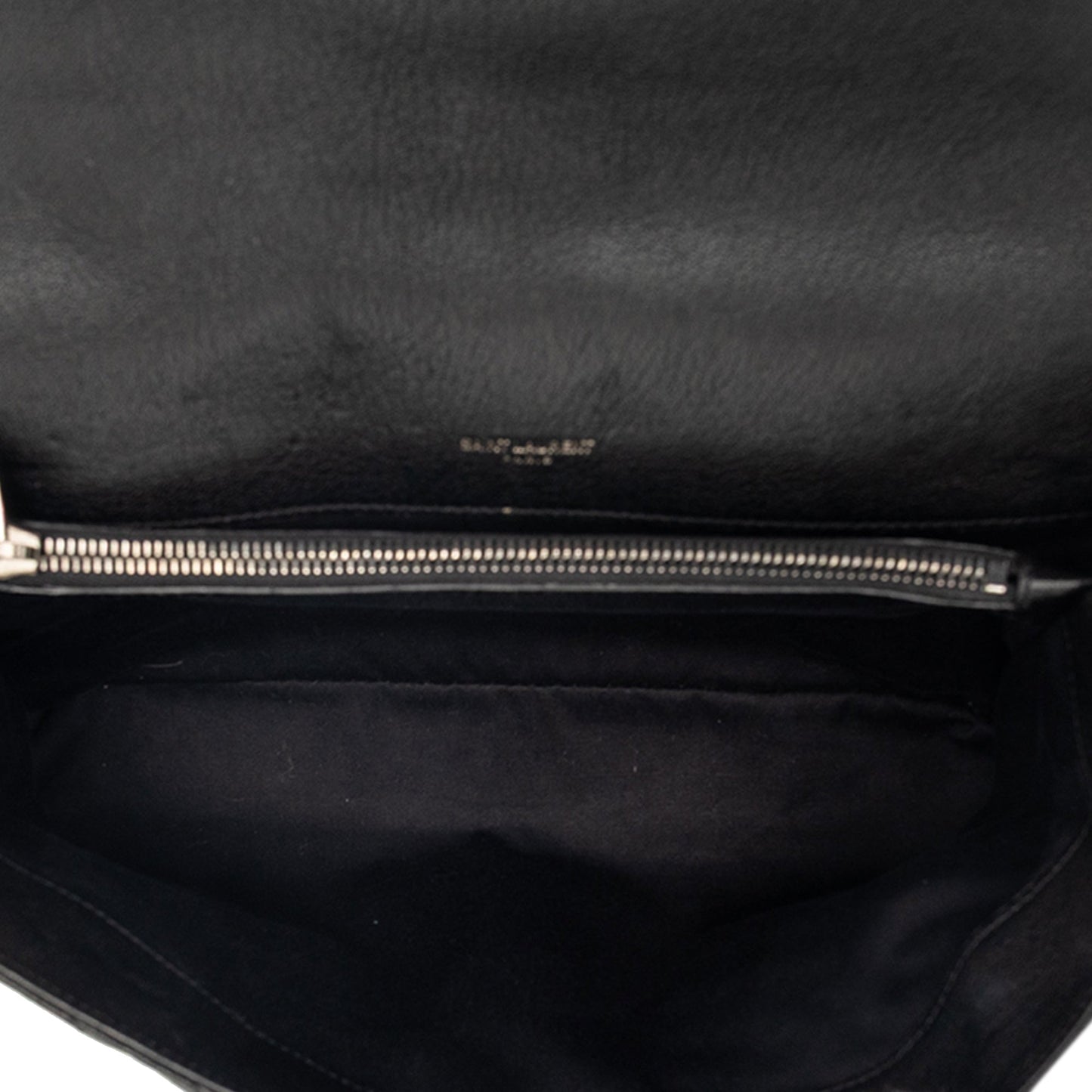 Saint Laurent Large Chevron Sheepskin Monogram College Bag