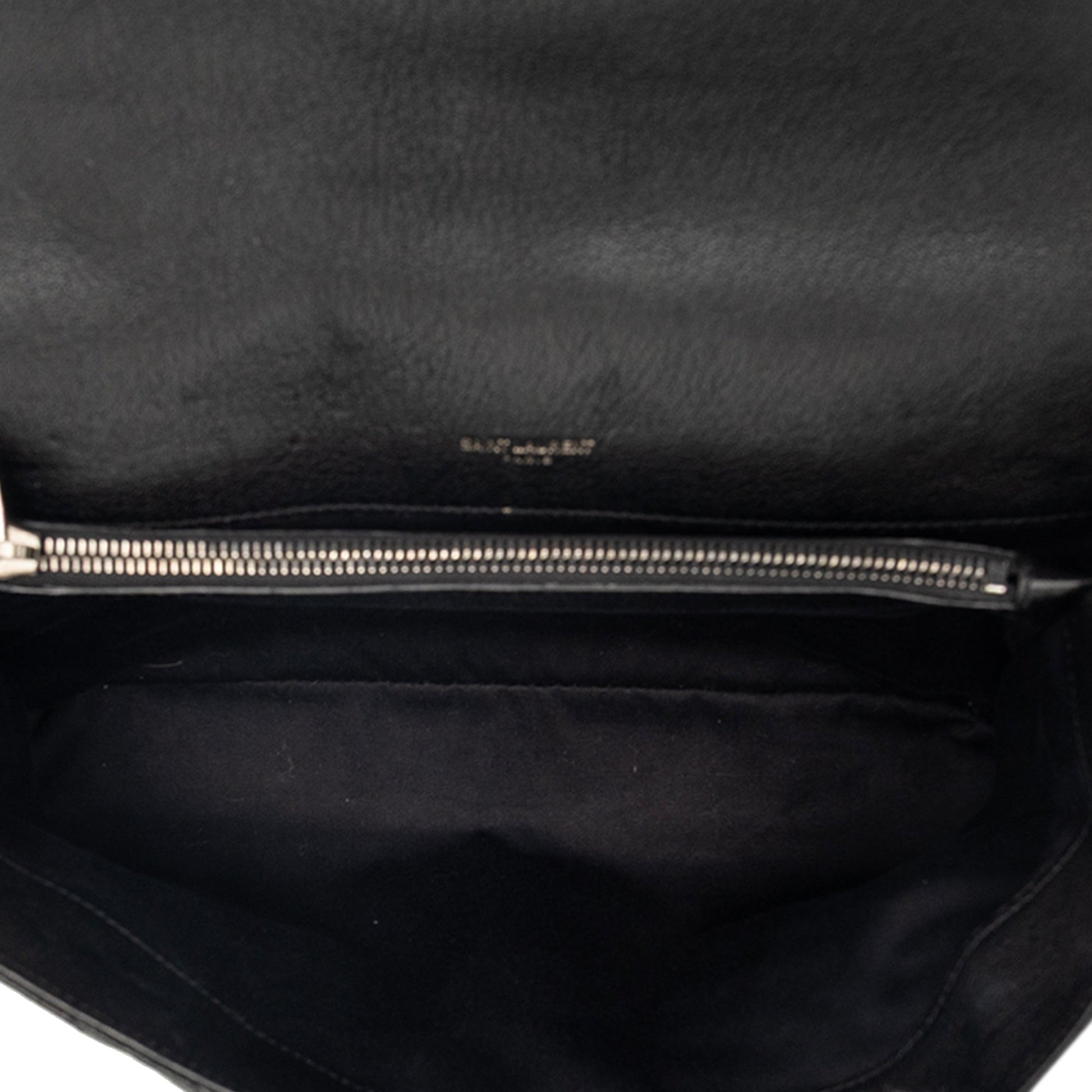 Saint Laurent Large Chevron Sheepskin Monogram College Bag