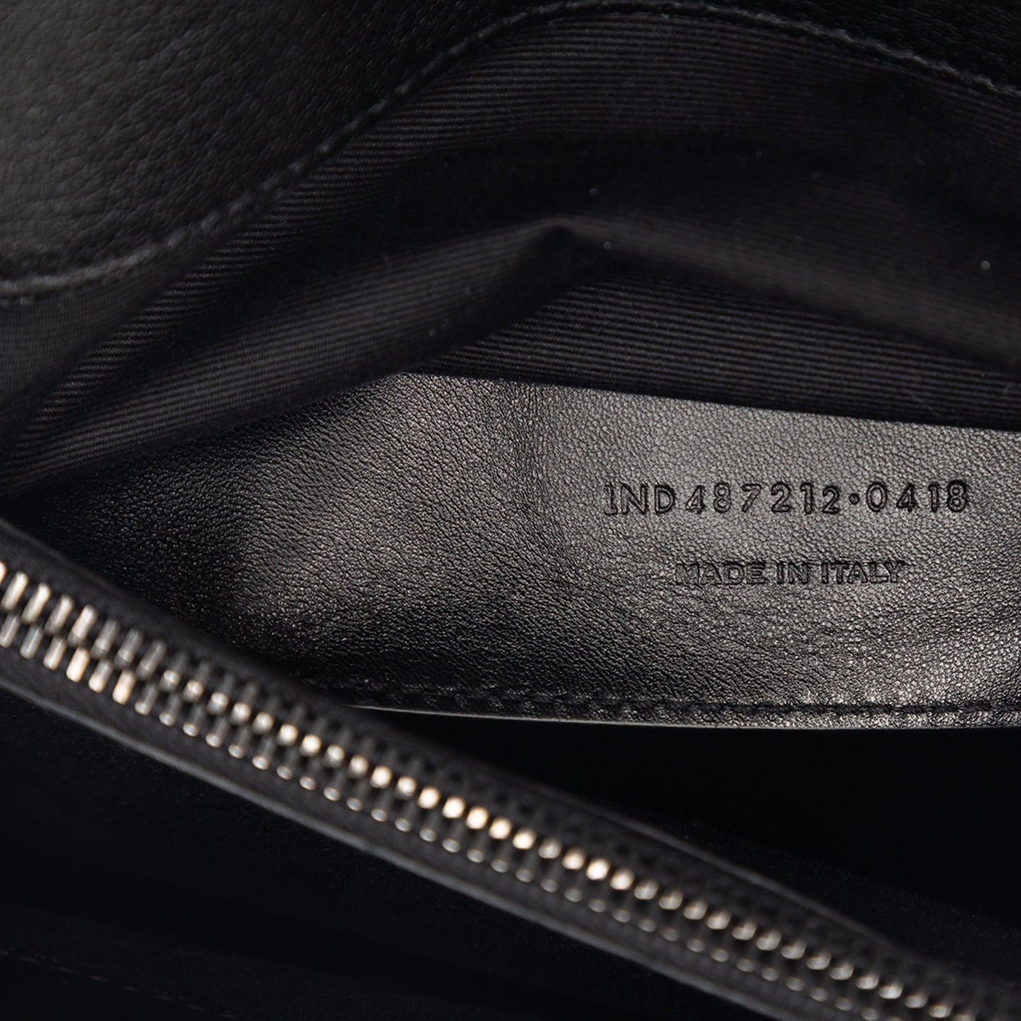 Saint Laurent Large Chevron Sheepskin Monogram College Bag
