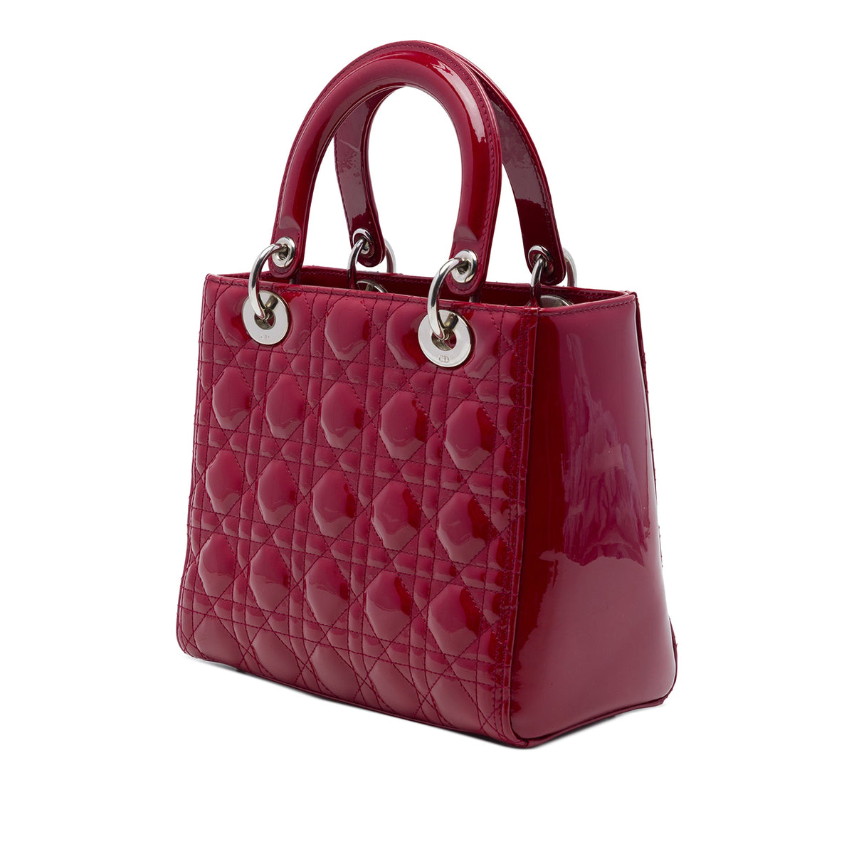 Dior Medium Patent Cannage Lady Dior