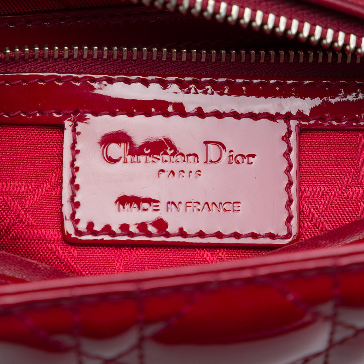 Dior Medium Patent Cannage Lady Dior