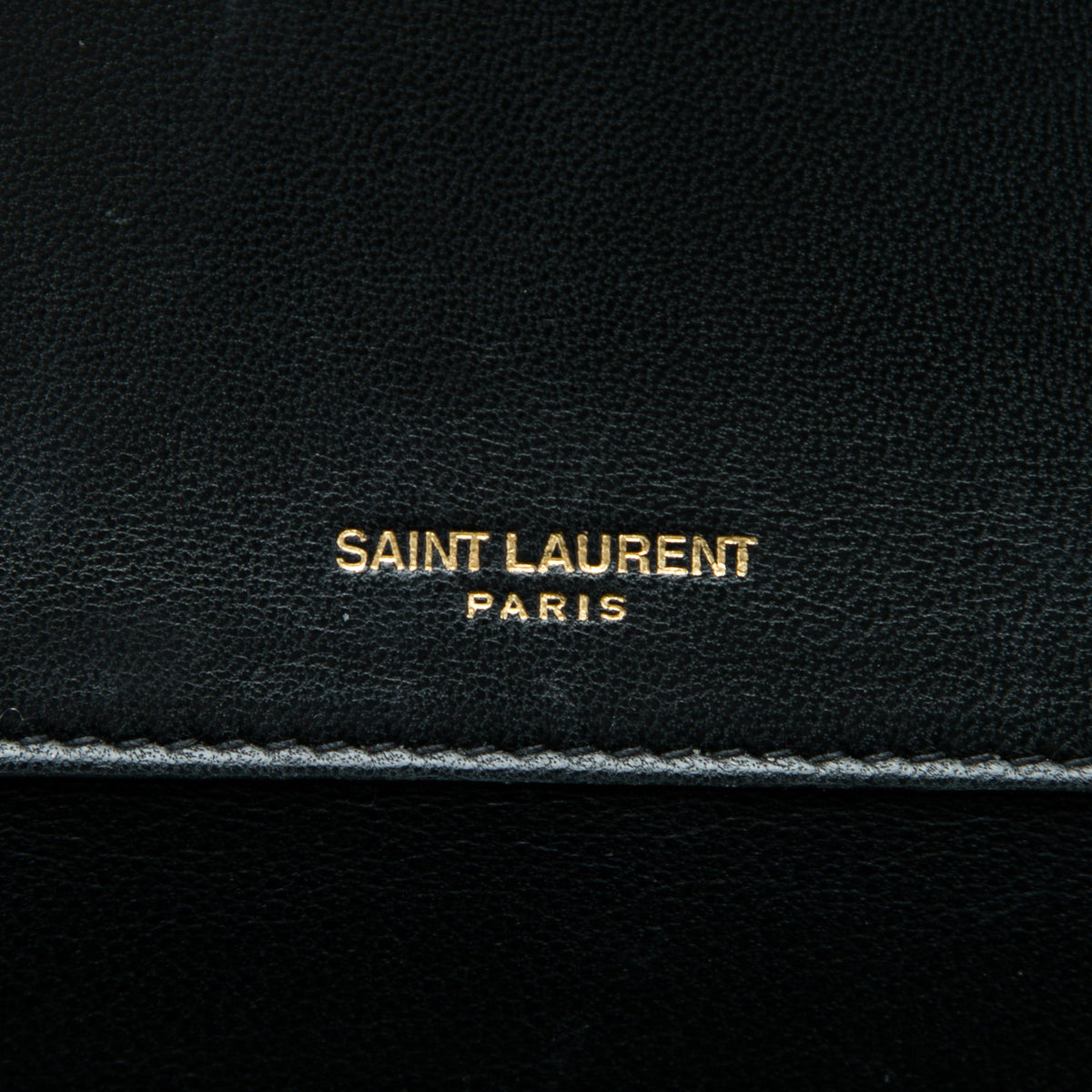 Saint Laurent Small Chevron Lambskin Monogram Sulpice Bag — Green