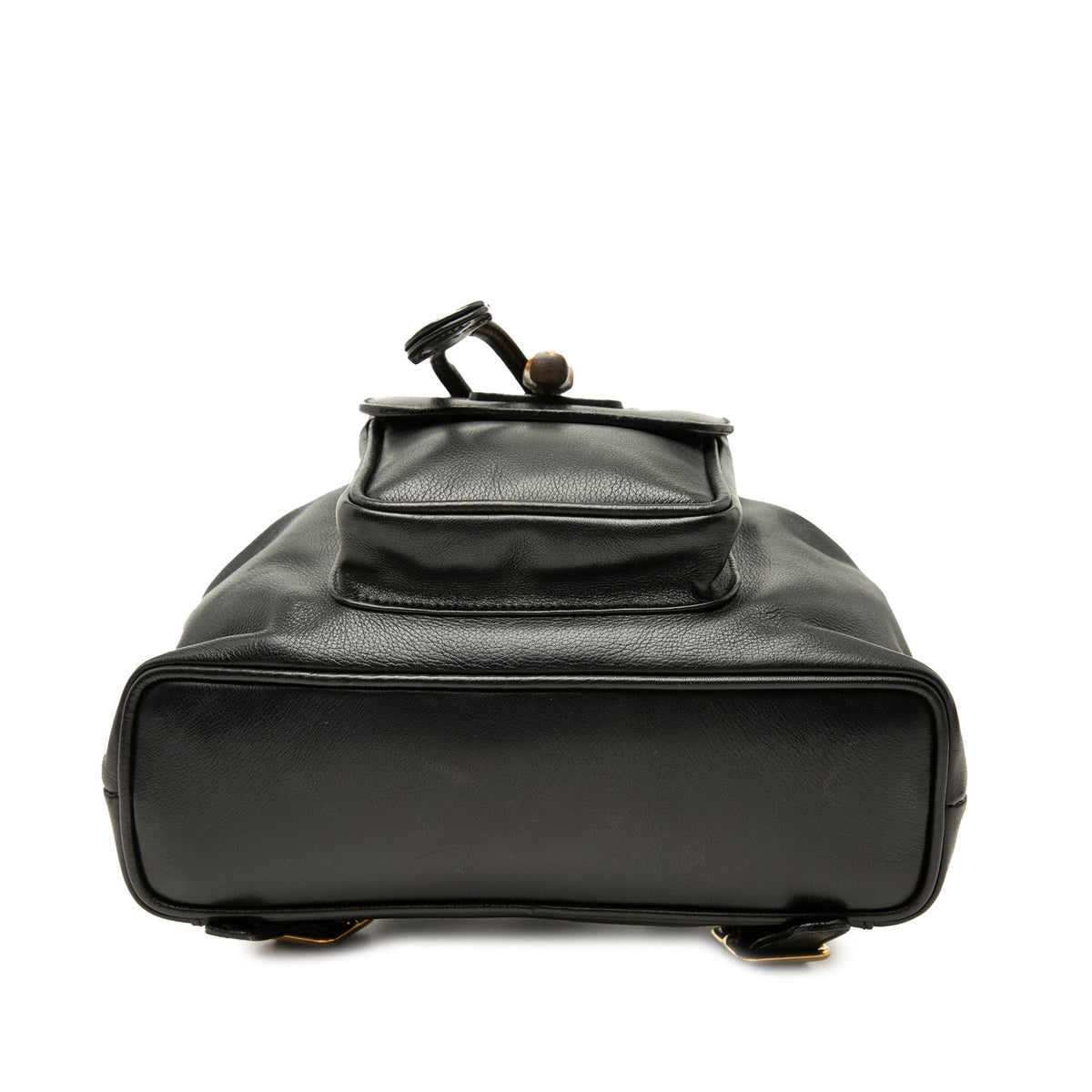 Gucci Calfskin Bamboo Drawstring Backpack