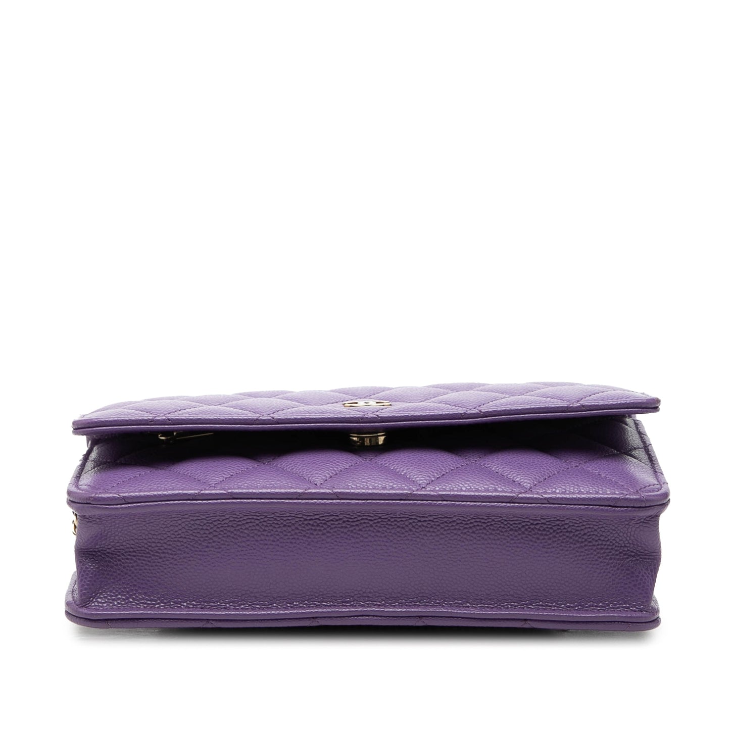 Chanel CC Quilted Caviar Wallet on Chain