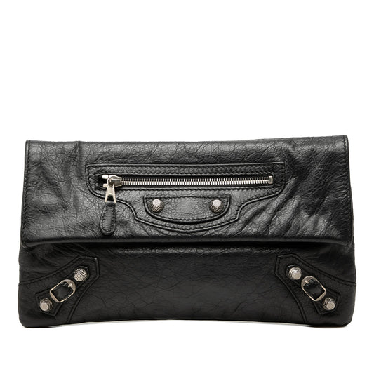 Balenciaga Lambskin Motocross Giant 12 Envelope Clutch