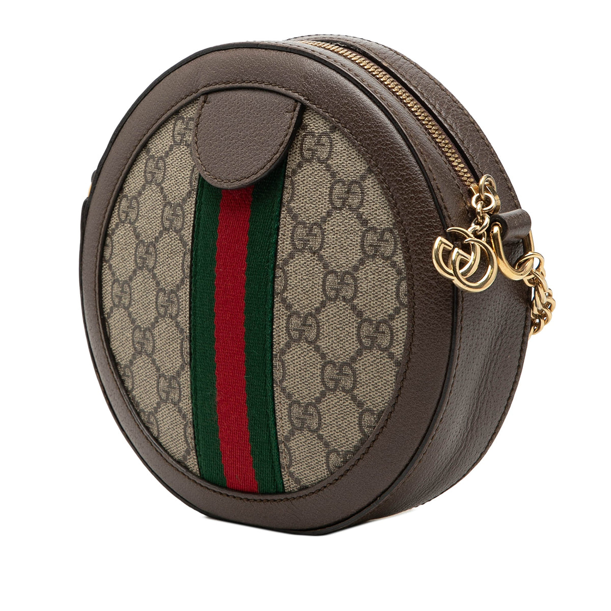 Gucci Mini GG Supreme Web Ophidia Round Crossbody