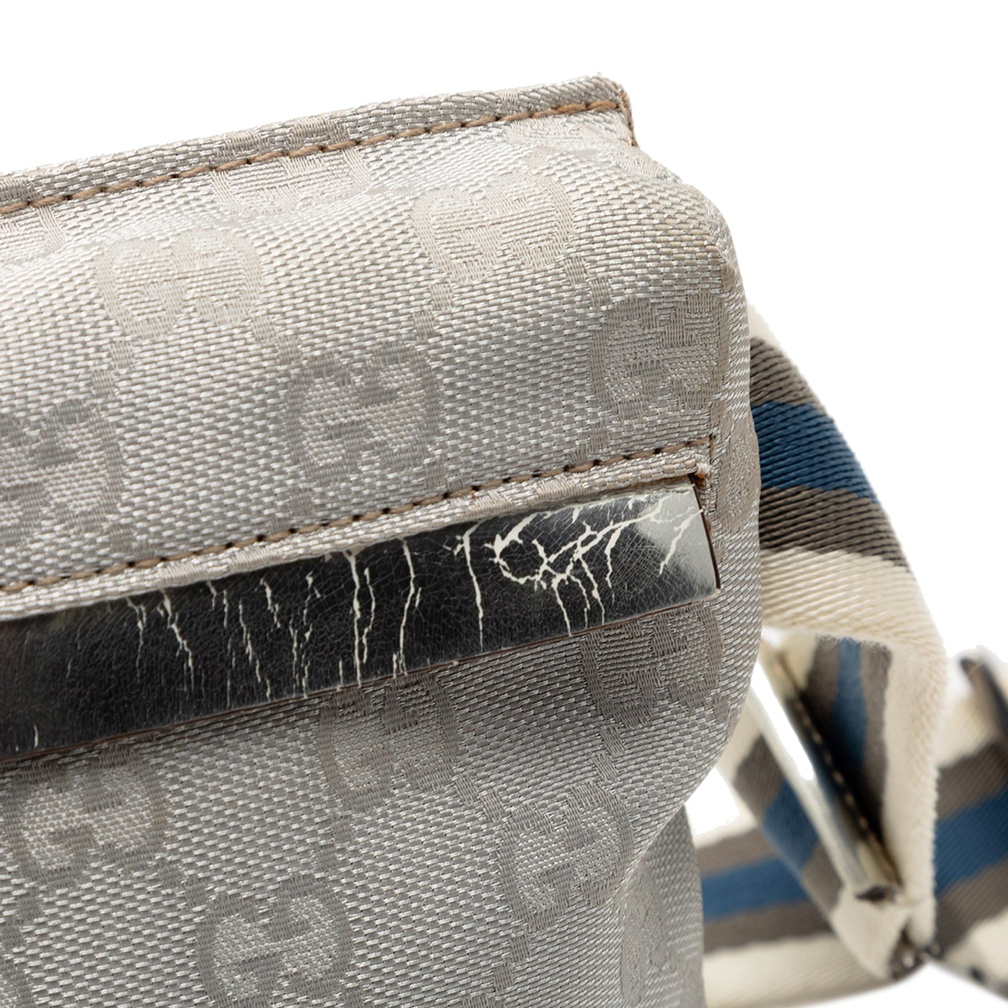 Gucci GG Canvas Web Double Pocket Belt Bag