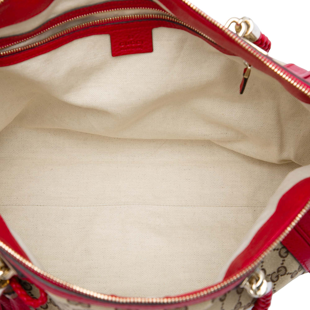 Gucci GG Canvas Bella Convertible Tote — Beige