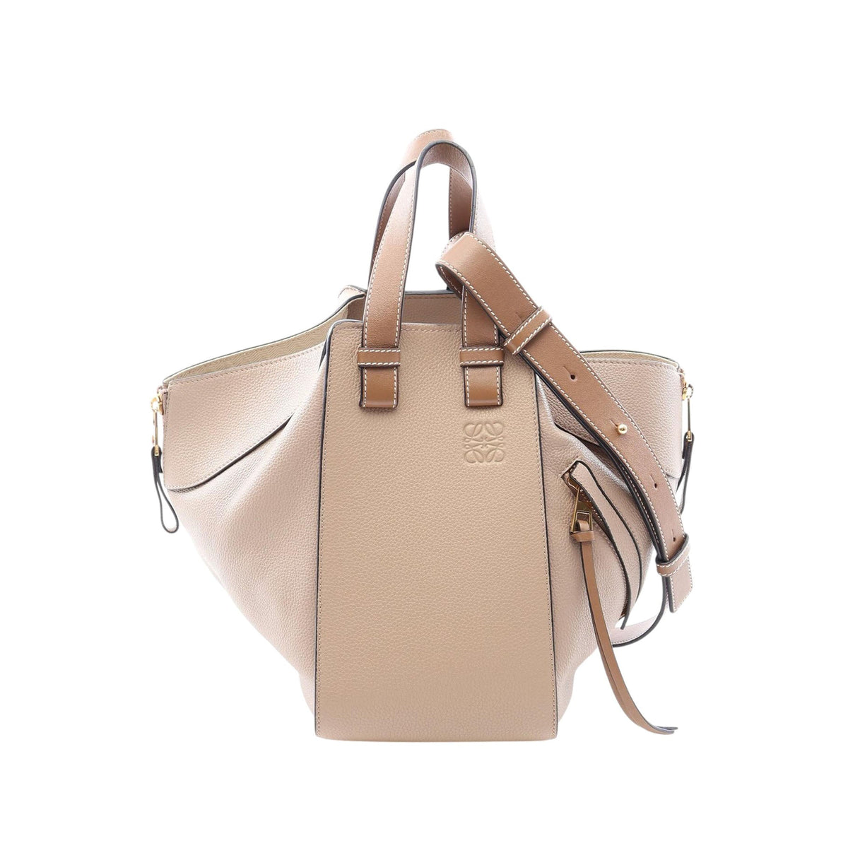 LOEWE Small Grained Calfskin Drawstring Hammock Bag