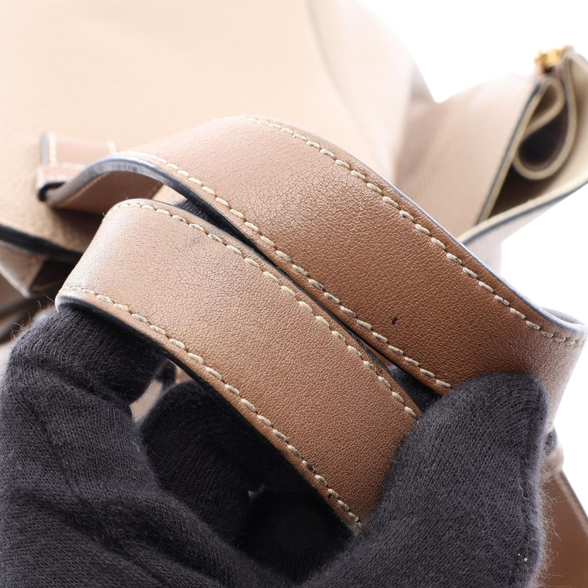 LOEWE Small Grained Calfskin Drawstring Hammock Bag