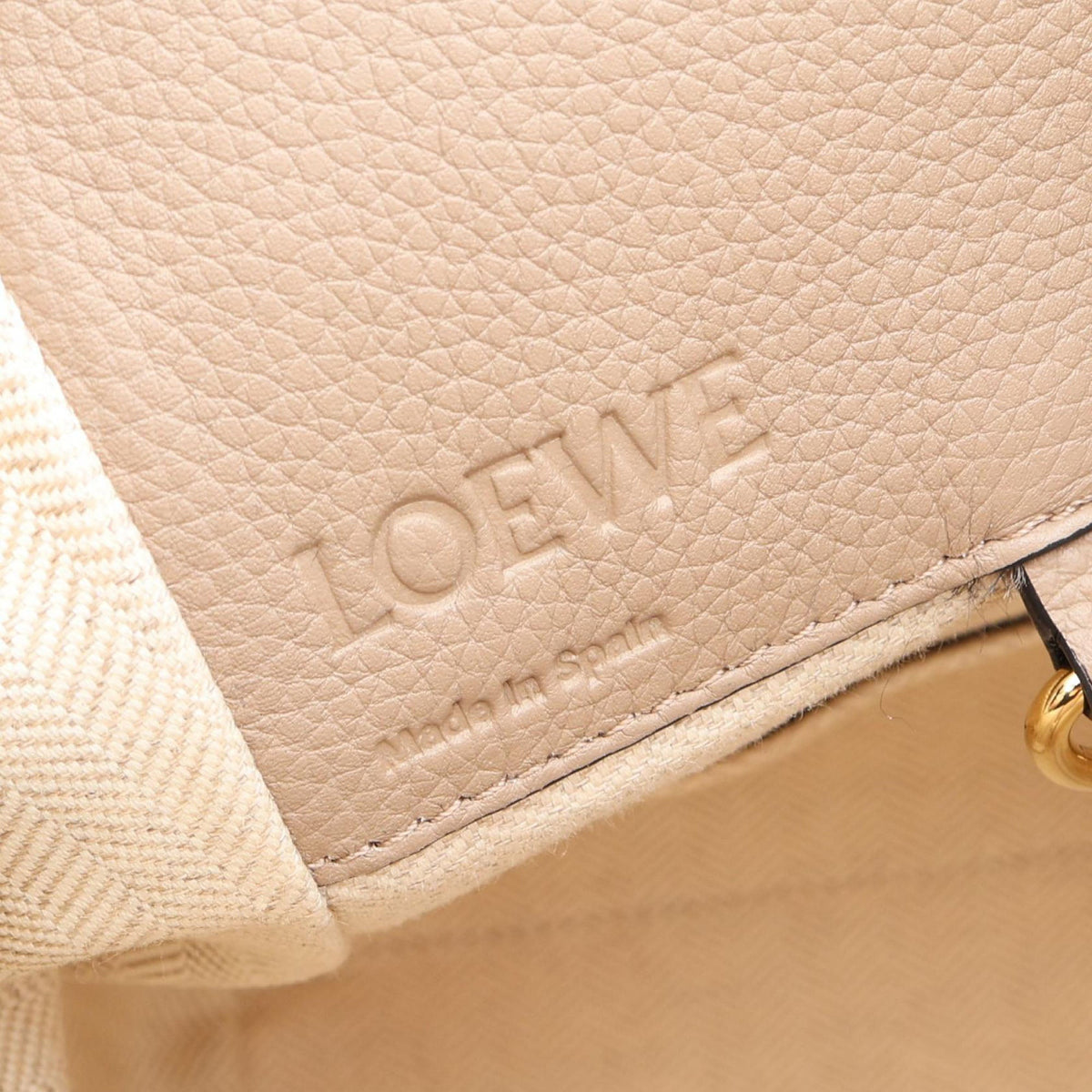LOEWE Small Grained Calfskin Drawstring Hammock Bag