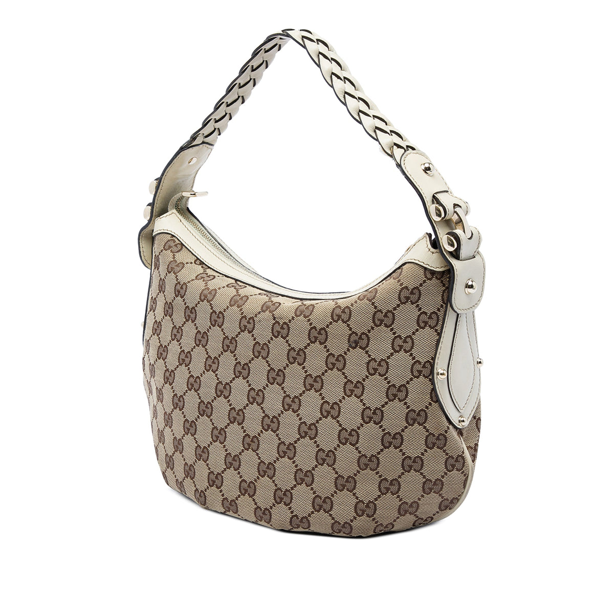 Gucci GG Canvas Pelham Shoulder Bag — Beige