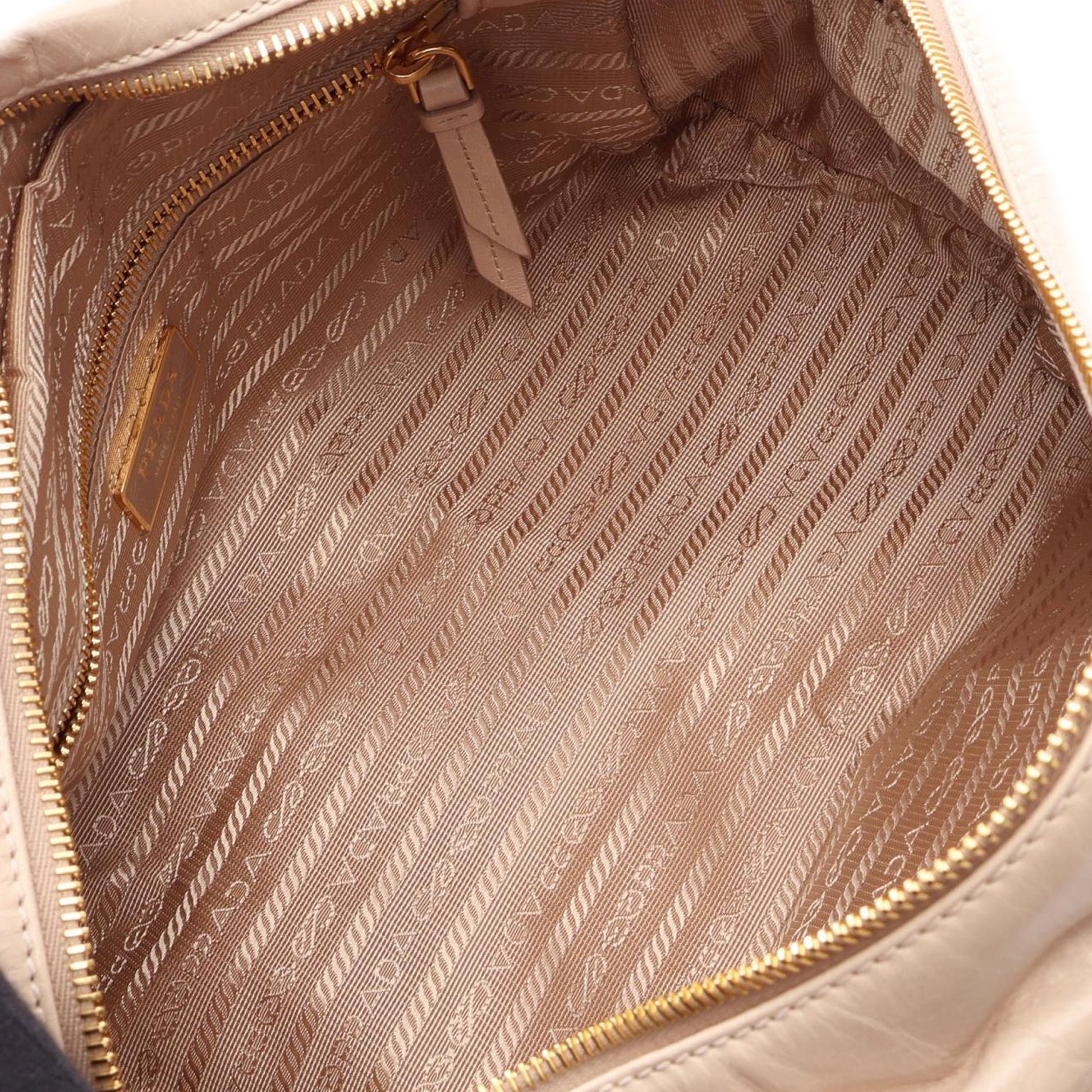 Prada Medium Leather Dangle Top Handle Bag