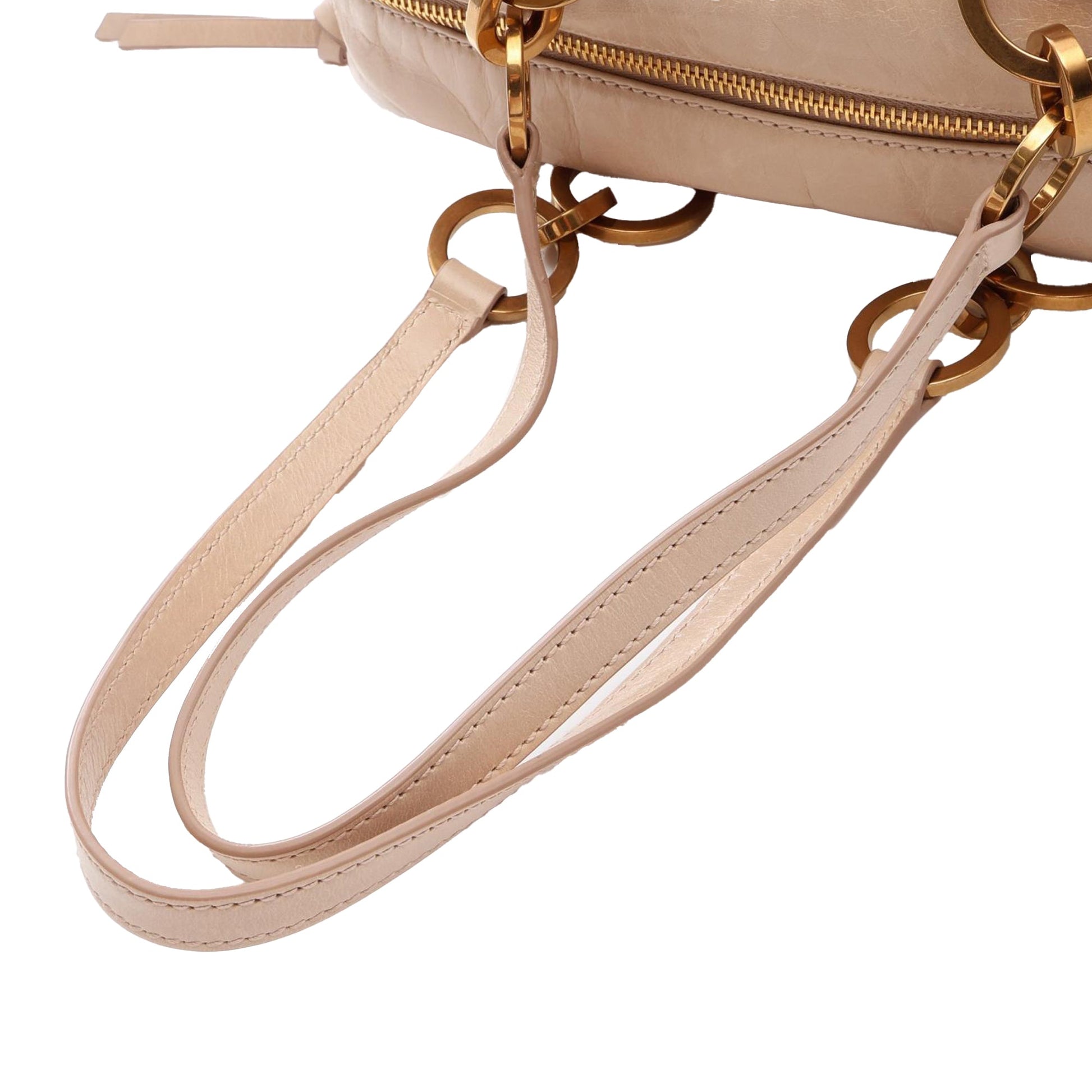 Prada Medium Leather Dangle Top Handle Bag