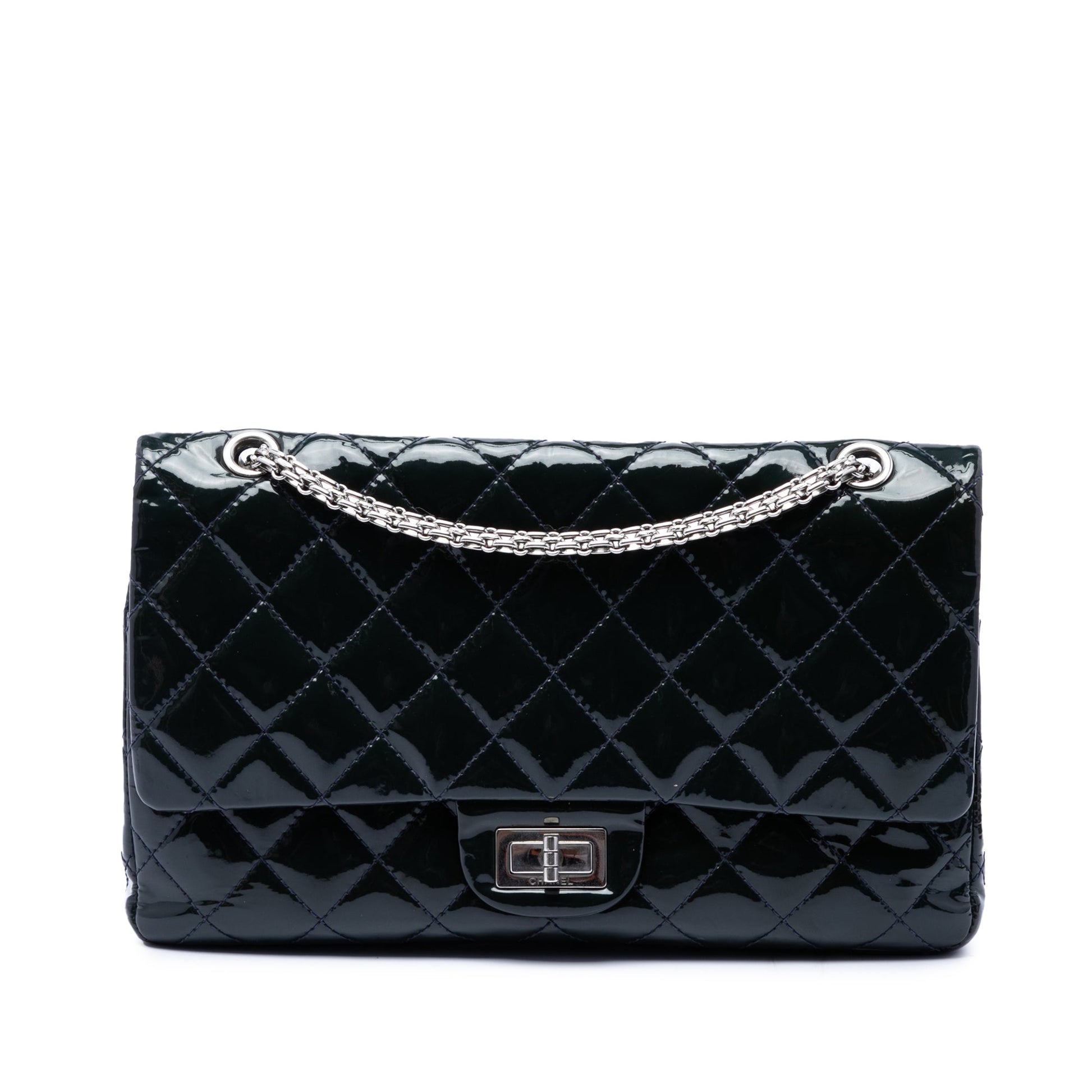 Chanel Quilted Patent Reissue 2.55 Double Flap 227