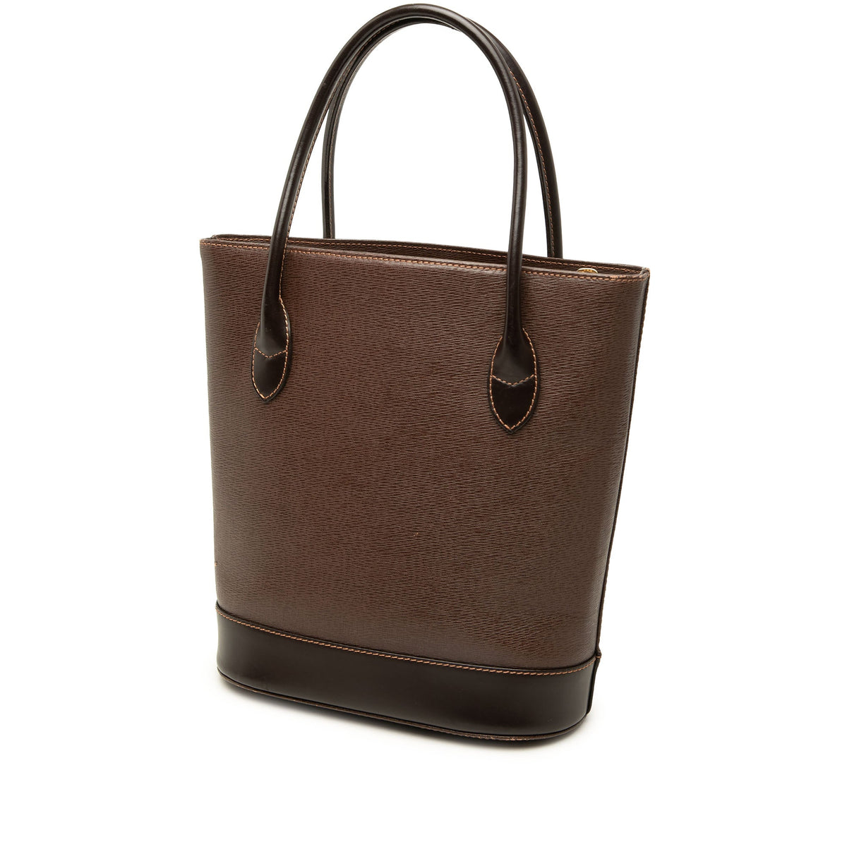 Burberry Calf Leather Bucket — Brown