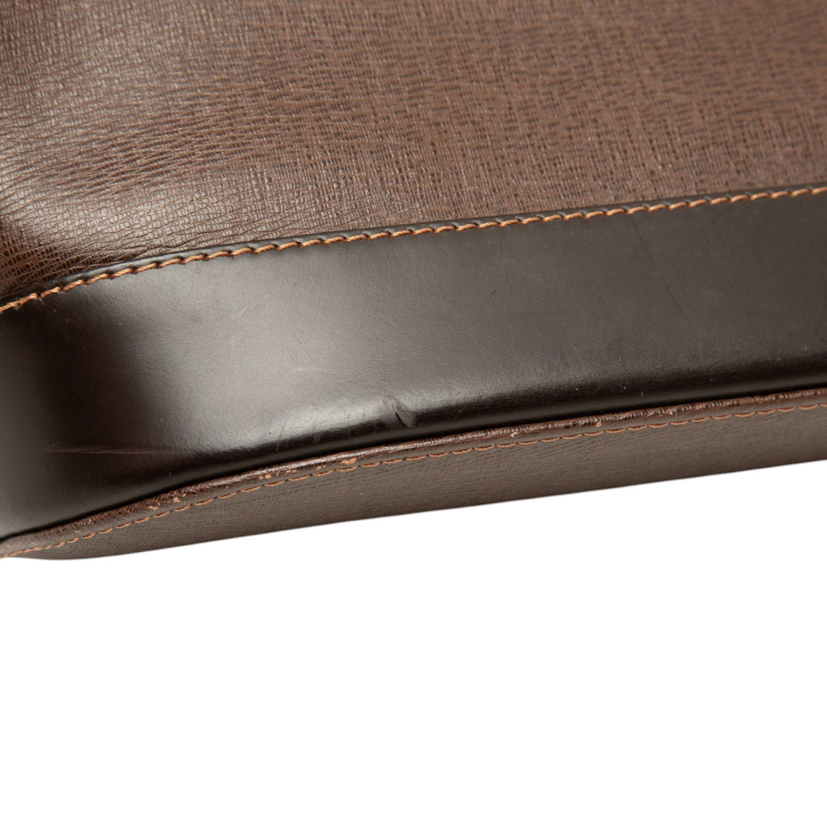 Burberry Calf Leather Bucket — Brown