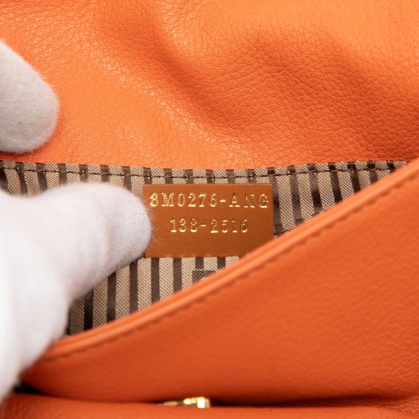Fendi Leather Fendista Pochette Crossbody
