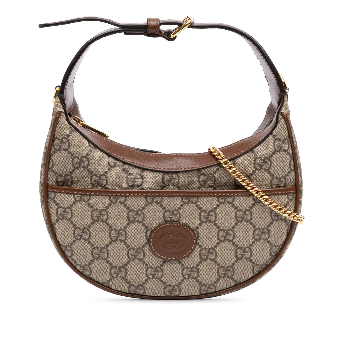 Gucci Mini GG Supreme Half Moon Bag