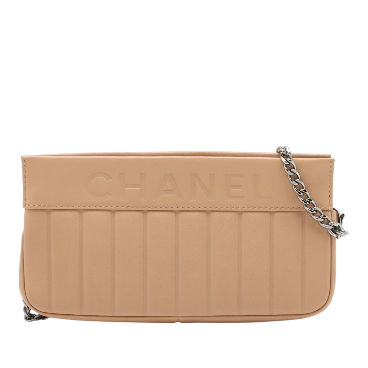 Chanel Vertical Quilt Lambskin Chain Pochette