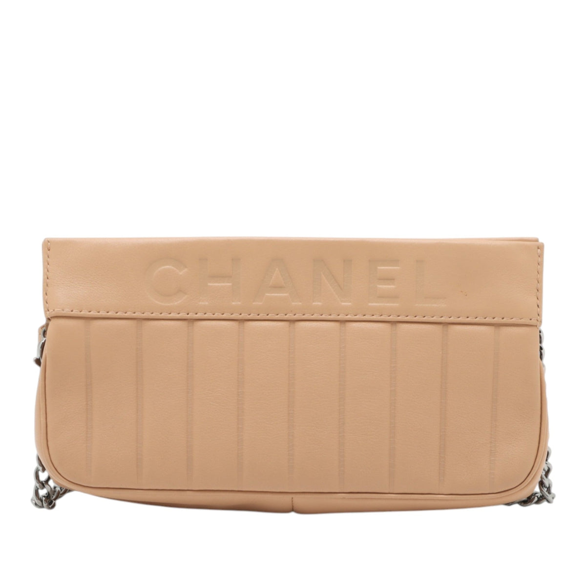 Chanel Vertical Quilt Lambskin Chain Pochette