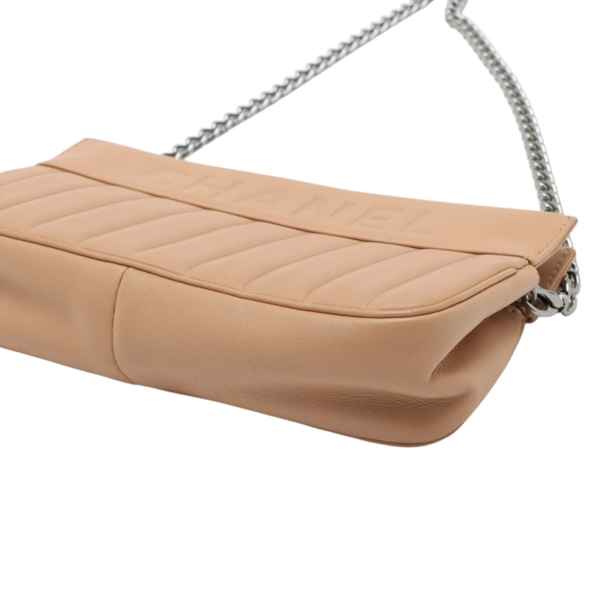 Chanel Vertical Quilt Lambskin Chain Pochette
