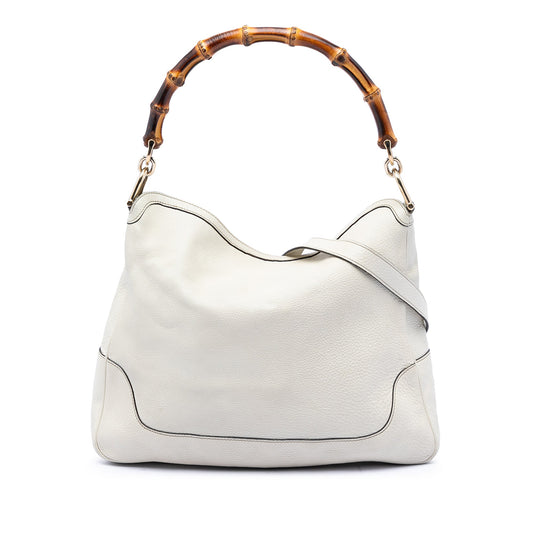 Gucci Calfskin Bamboo Diana Satchel