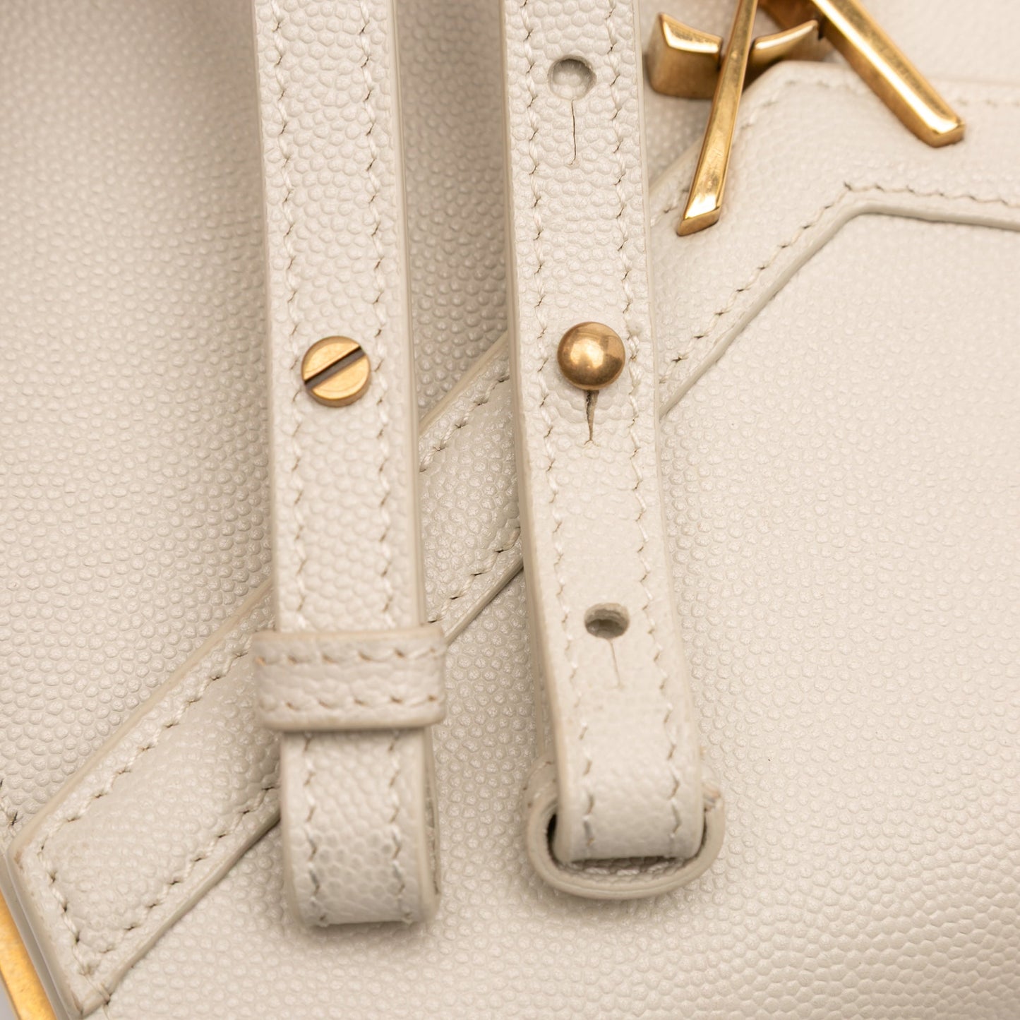 Saint Laurent Mini Grain de Poudre Monogram Cassandra Top Handle Bag