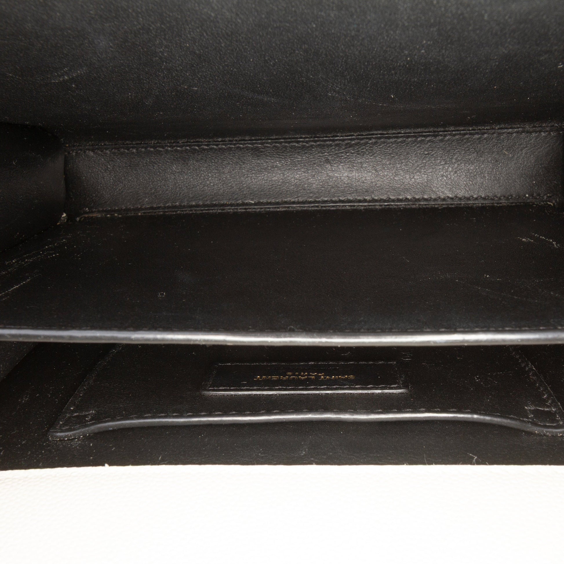 Saint Laurent Mini Grain de Poudre Monogram Cassandra Top Handle Bag