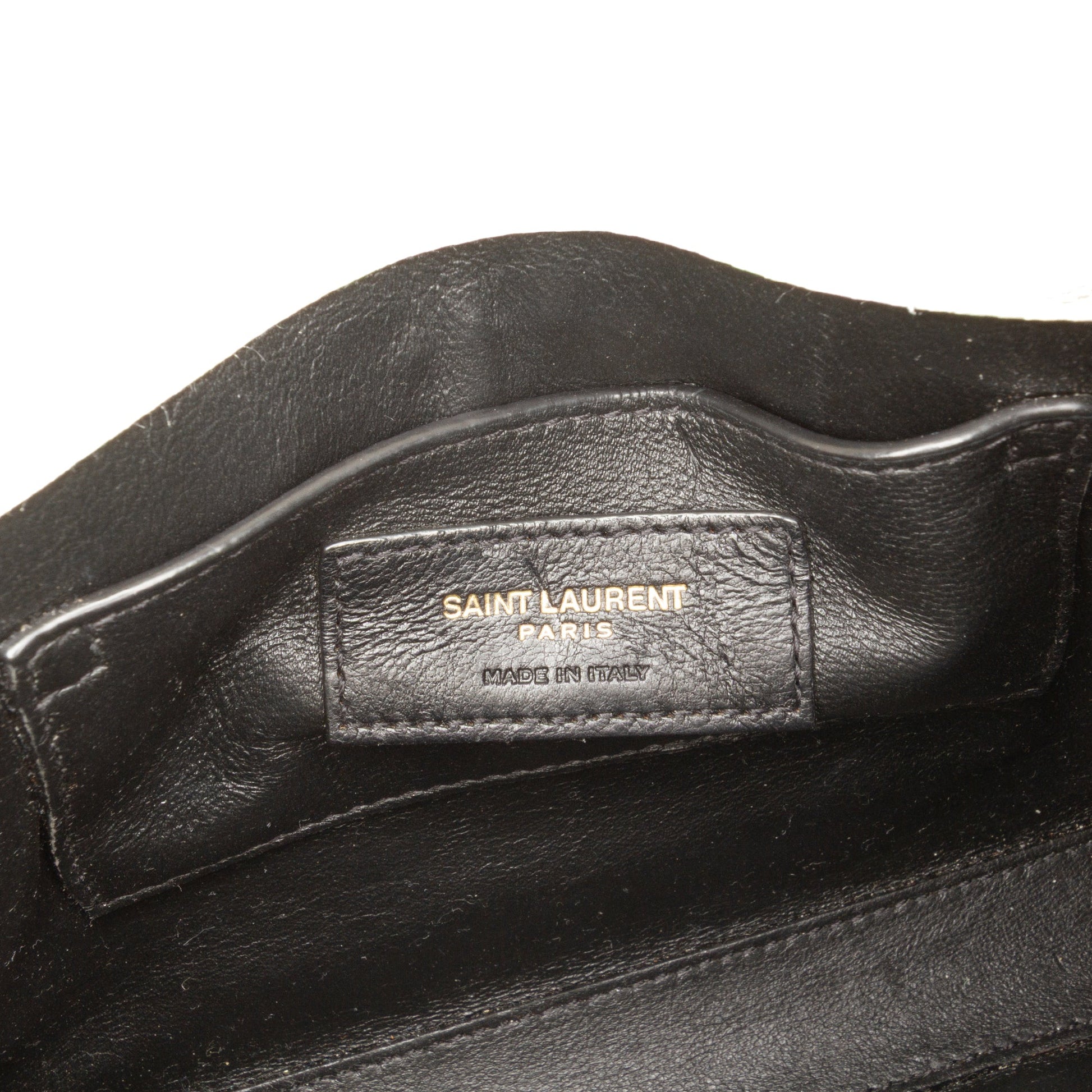 Saint Laurent Mini Grain de Poudre Monogram Cassandra Top Handle Bag