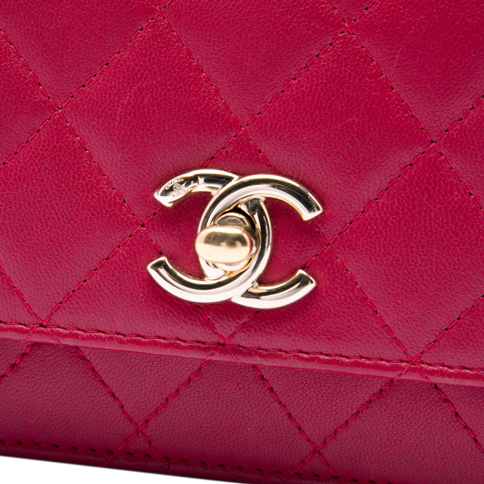 Chanel Quilted Lambskin Trendy CC Wallet On Chain