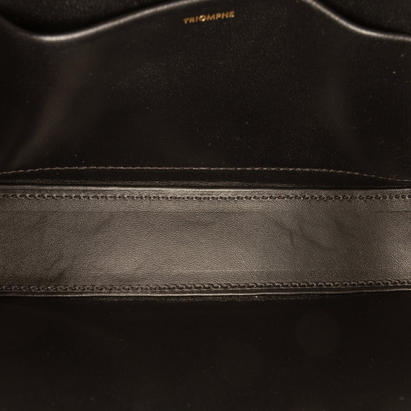 Celine Shiny Calfskin Triomphe Claude Shoulder Bag