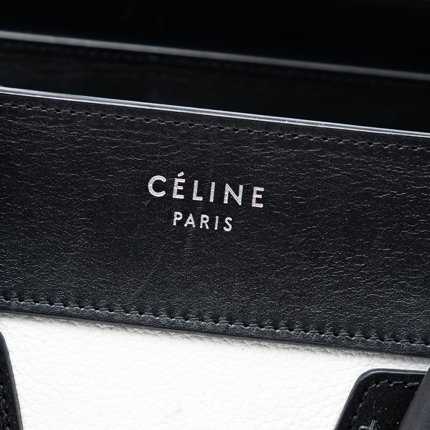 Celine Micro Tricolor Nubuck and Calfskin Luggage Tote